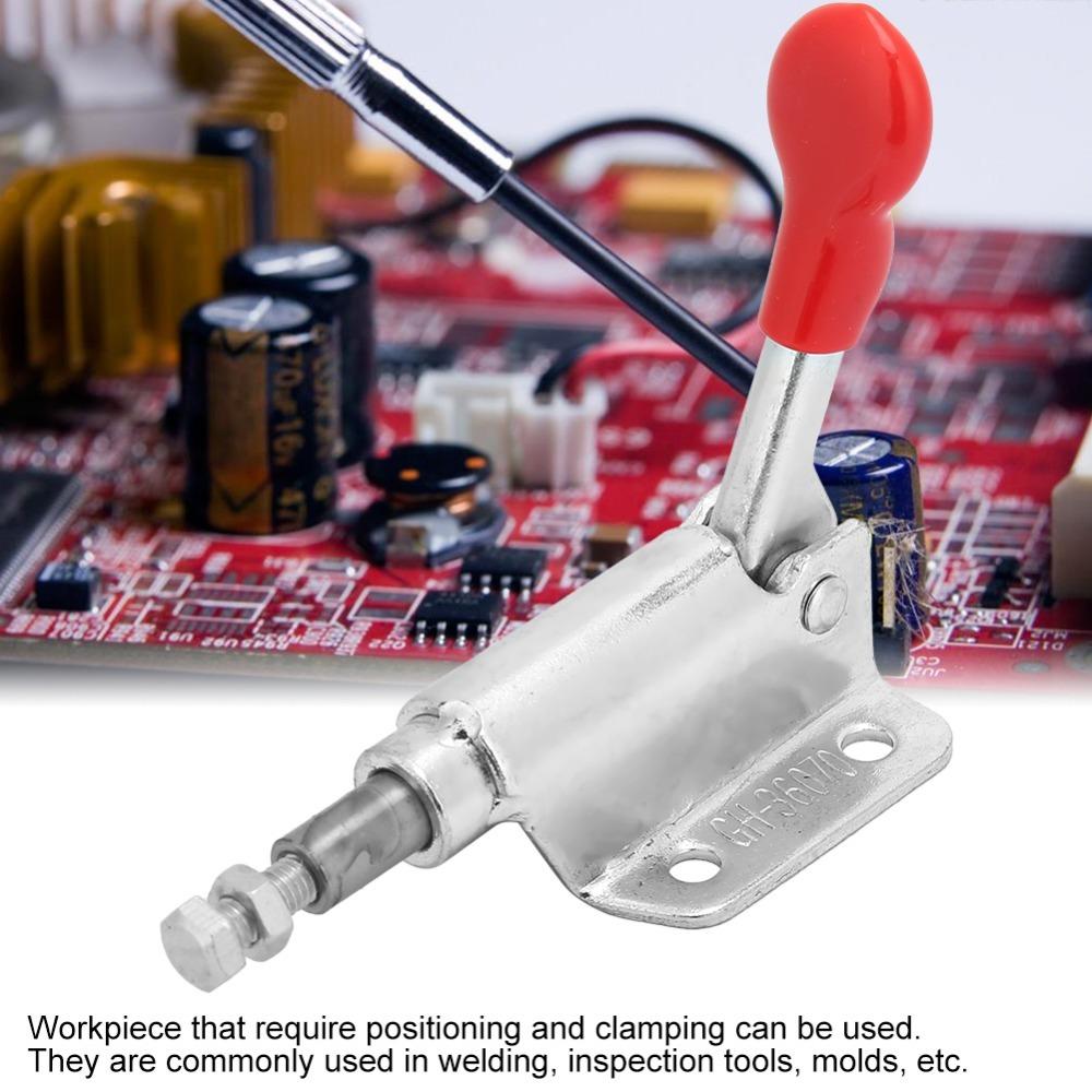 2pcs Pull Button Quick-Release Quick Release Clamp Adjustable Toggle Clamp  For Machinery Fixtures
