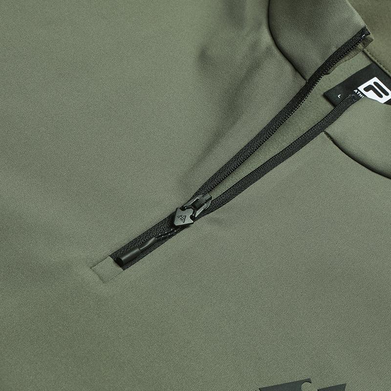 Fila Explorer High-Quality Casual Sports Comfortable Soft Knit Long Sleeve T-Shirt Men Tops Ancient-Tree-Tea-Green A11M547203FKK