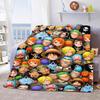 One Piece Plush Flannel Blanket Soft Warm Lightweight Throw for Couch Sofa Bed Cozy Travel Home Decor Gift Idea -QJY