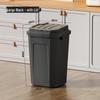 Extra Large Household Trash Bin with Lid for Kitchen, Bathroom, Hotel, or Outdoor Use