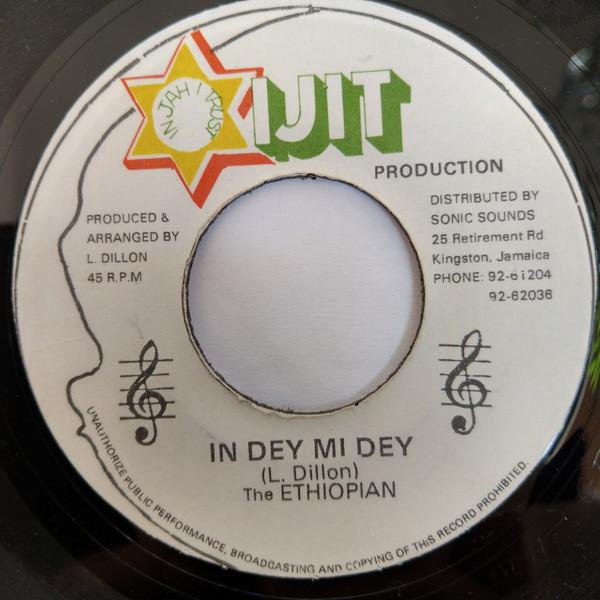 7inch Record ETHIOPIAN In Dey MI Dey NONE IJIT Jamaica Reggae Ska Dub Used