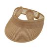 Bear Ears Kids Empty Top Hat UV Protection Straw Cap Lightweight Baby Sun Hat  Boys & Girls