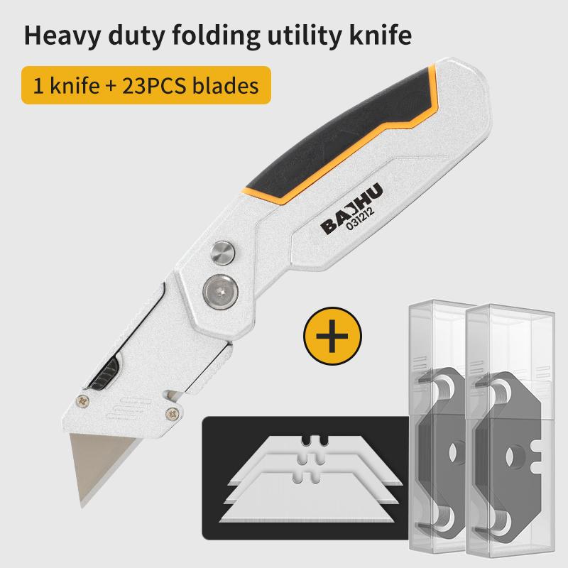 Multifunktions-Universalmesser Tragbares Tapeziermesser Faltbares scharfes Hochleistungsstahlmesser Professionelles Elektrikermesser