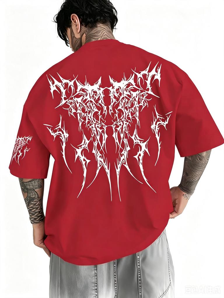 2026 Casual street style summer 3D print large-sized men's T-shirt loose fit quick-drying and breathable