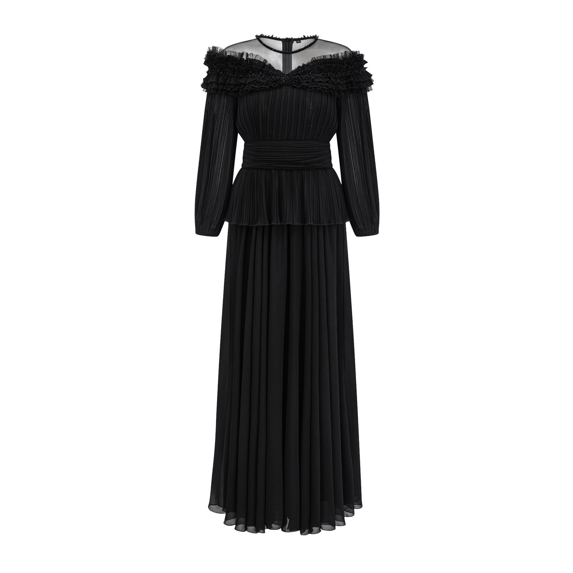 

Платья с темпераментом и достойным мастерством, Весенне-летние высококлассные элегантные длинные юбки, Платья, облегающие талию и стройнящие S чёрный