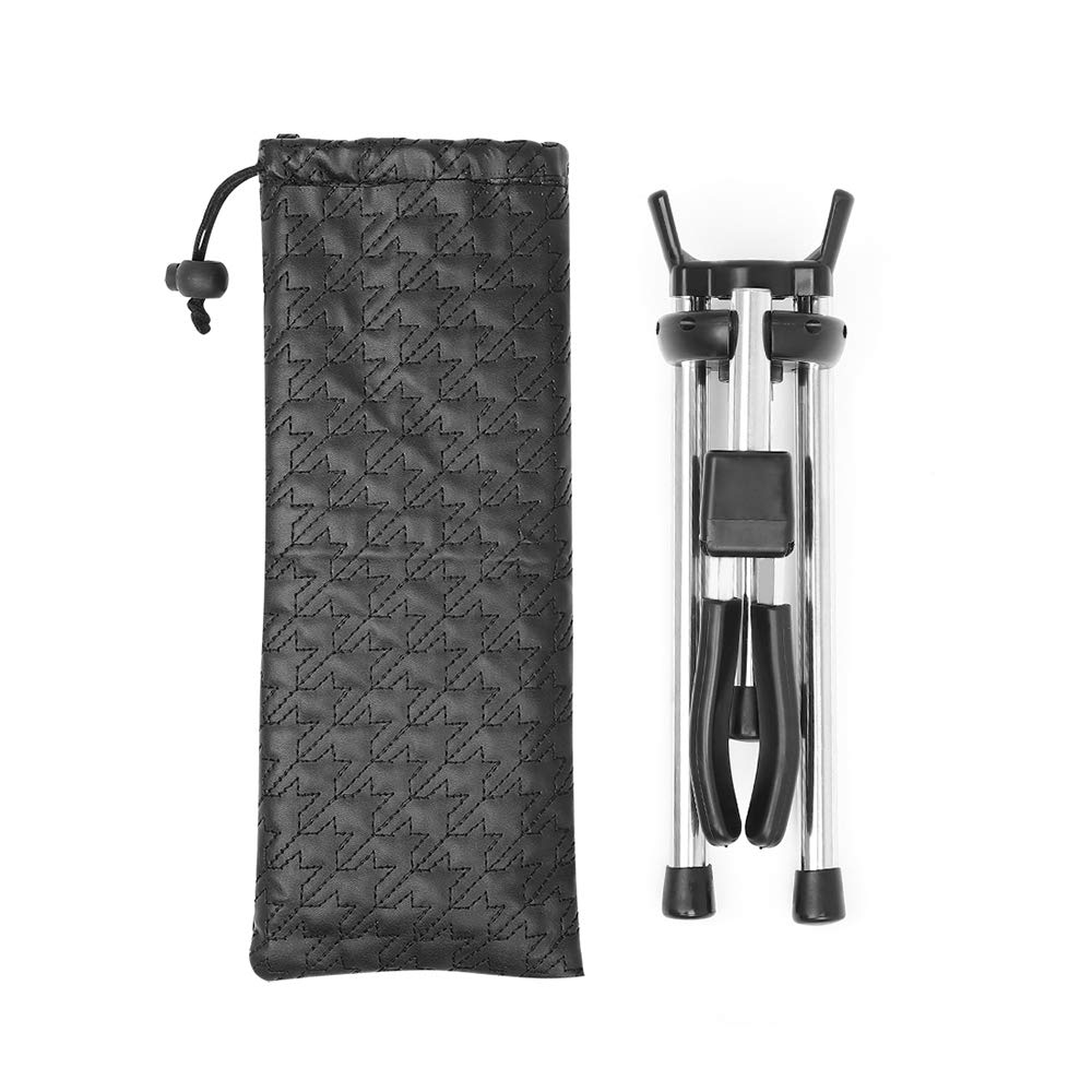Tickas Foldable Soprano Saxophone Stand with Carrying Bag - Portable Metal Floor Stand Holder