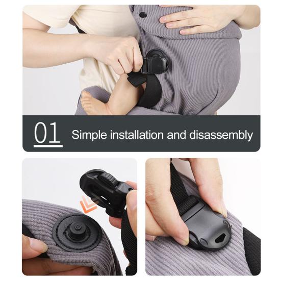 Baby Carrier for Newborns To Toddlers 7-36 Lbs Ergonomic 4-in-1 Design Adjustable Hip Seat Straps Supports Healthy Hip Spinal Development Baby Carrier