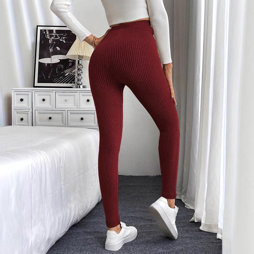 Women's Euro-American Autumn Winter Velvet-Lined Pajama Pants – Warm, Comfortable, Long, Tight Fit