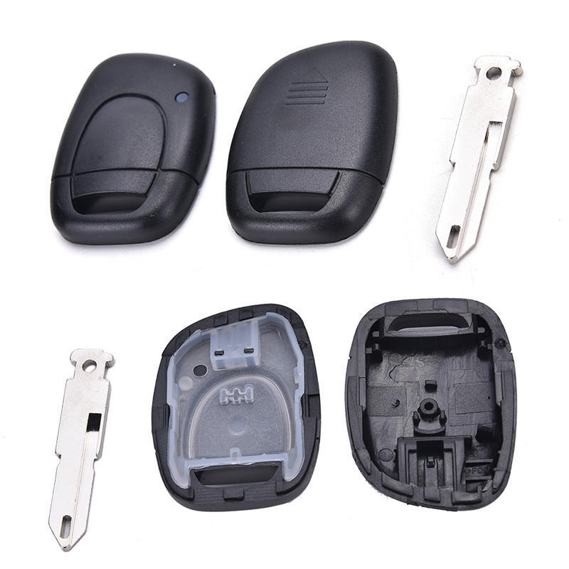 Funkschlüssel Rohling Gehäuse 1 Taste Schlüsselanhänger passend für Renault Twingo Clio Kangoo Master