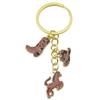 Retro Alloy Denim Boots Keychains & Charms: Unique Women's Accessories