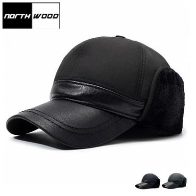 Winter Cotton Ear Protection Baseball Cap for Men Thick Warm Windproof Baseball Hat Winter Trucker Hats
