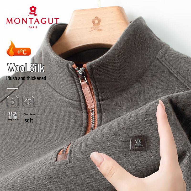 MONTAGUT Men's Warm Half-Zip Pullover