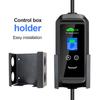 Kolanky Portable EV Charger Control Box Iron Holder EV Charging Wallbox Holder Easy Install for Electric Vehicle Charger