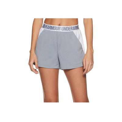 Solid Color Casual Mid-Rise Shorts Women Shorts Gray White 1292231-025
