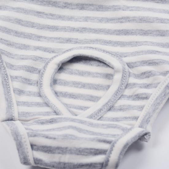 Haustier-Kurzhose Gestreiftes Design Waschbare Latzhose Hundewindel Haustier-Physiologische Hose für den Innenbereich