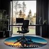 Custom Name The Mandalorian Printed Round Rug Carpet Chair Rug Area Rug Entryway Doormats,for Office Chair Living Room Bedroom Kitchen Room.