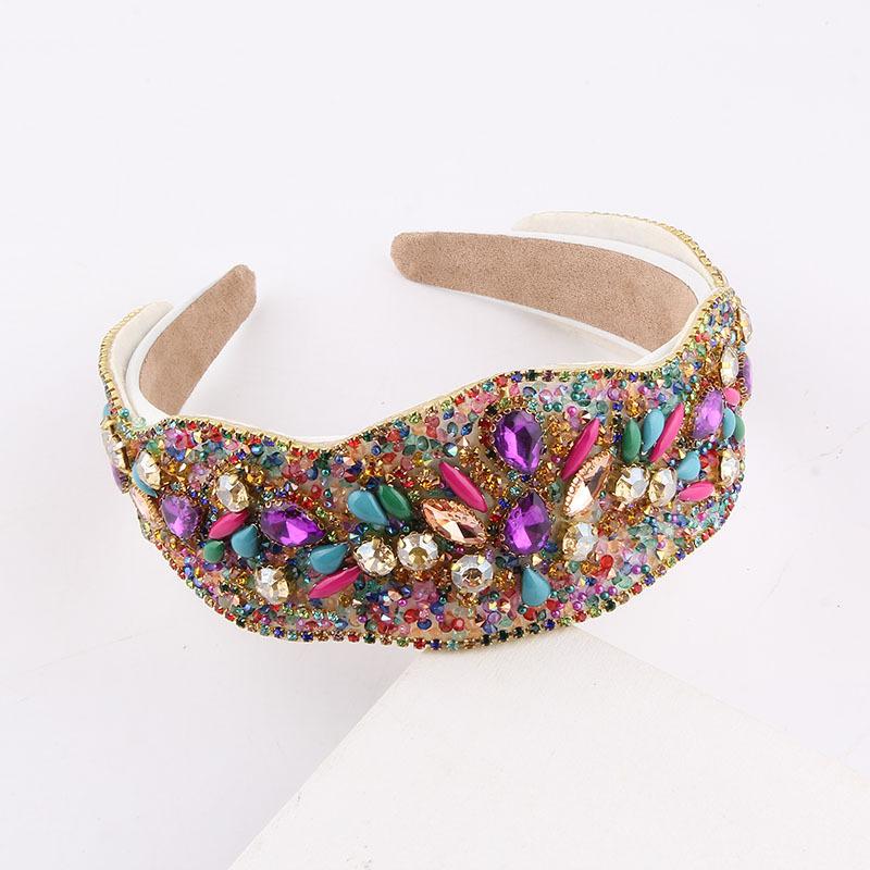 Meier Headband new arrival baroque full diamond rice bead headband k-style hair accessories