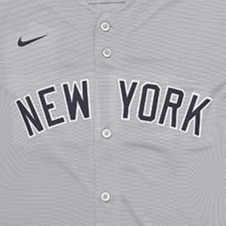 Nike X MLB New York Yankees Klasický potisk písmen Pohodlné ležérní tričko s krátkým rukávem Dětské topy Šedé 3Z3B7ZWBA-JUDGE