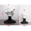 Abstract Figure Sculpture Black and White Mosaic Woman Figurine Human Head Statue Home Decoration Resin Handicraft Ornaments