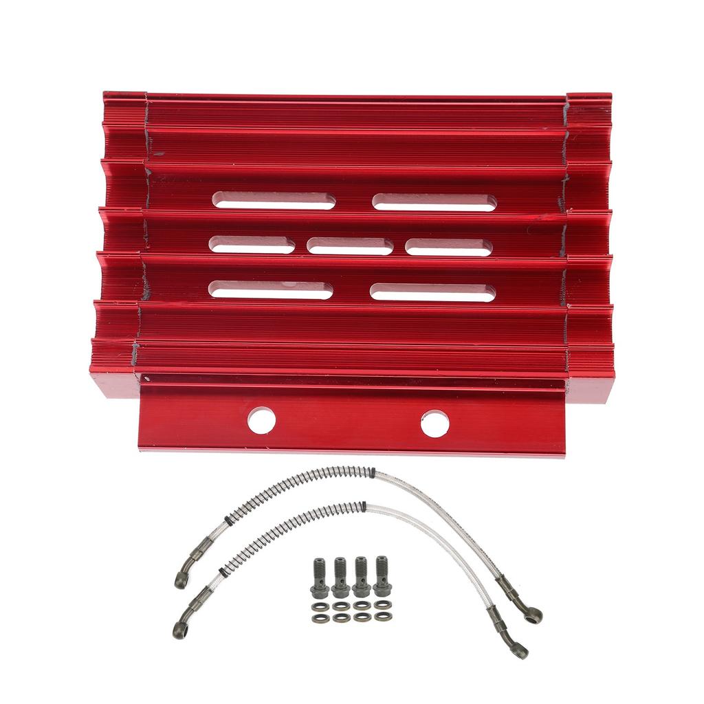 Motorcycle Radiator Oil Cooling System Aluminium Alloy Fit for 138CC 140CC 150CC PIT PRO Bike Trail Bike Dirt BikeRed