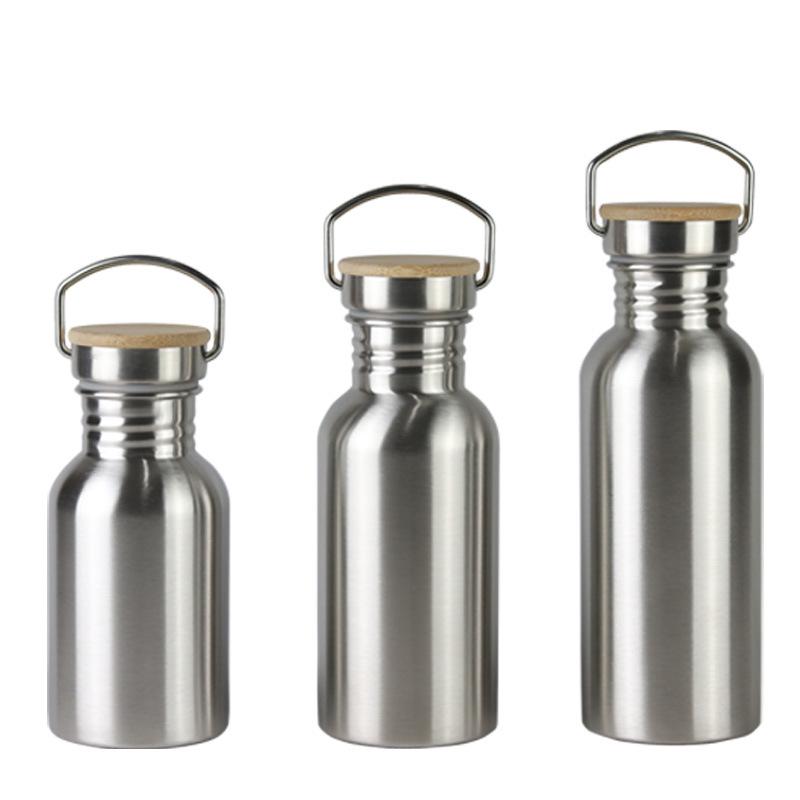 Wide Mouth Stainless Steel Sports Bottle - Portable Outdoor Cycling Water Cup