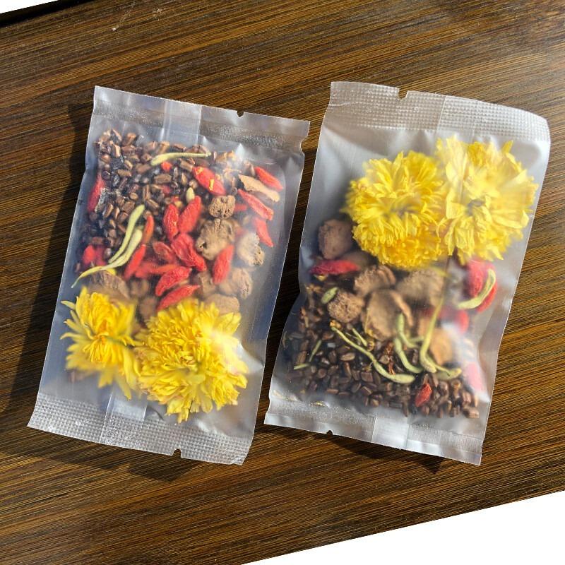 Chrysanthemum Cassia Seed Tea - Honeysuckle Bamboo Leaf Goji Herbal Blend