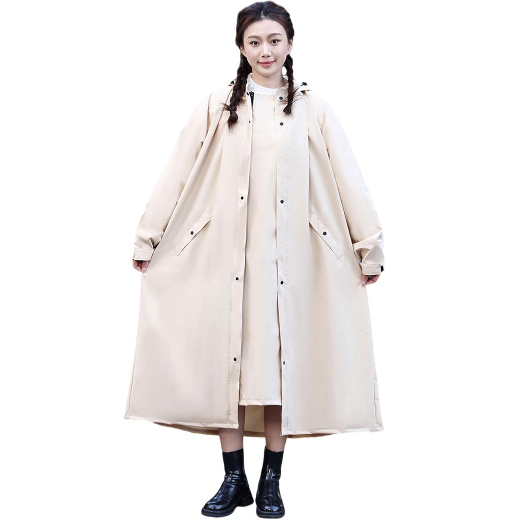 Bicycle Raincoat Waterproof X High Water Resistance Rainproof Storage Bag Rainy Season Moped Backpack Rain Super Stylish [LLWAAV] Women's Raincoat,
