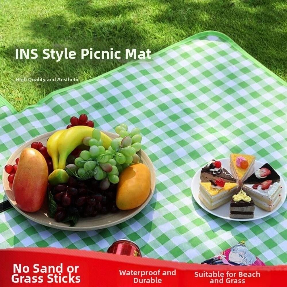 Waterproof Outdoor Camping Tent Sleeping Mat Foldable Moisture-proof Picnic Mat Beach Mat Easy to Clean Oxford