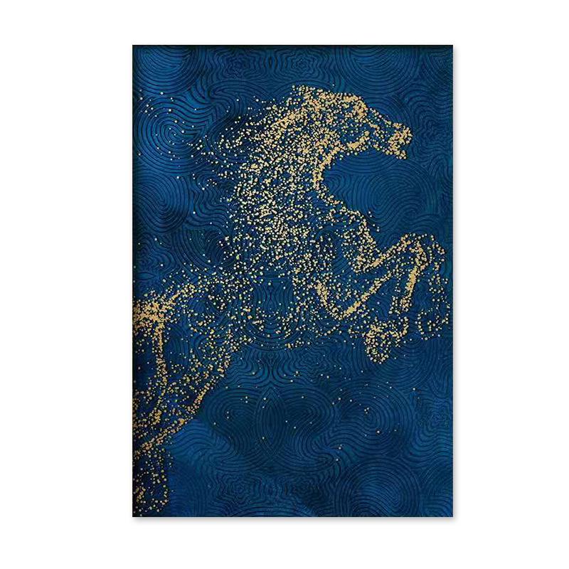 Moderne Tier Pferd Kunst Leinwand Malerei Poster und Drucke Abstrakte Wand Kunst Bilder für Wohnzimmer Hause Dekoration Cuadros