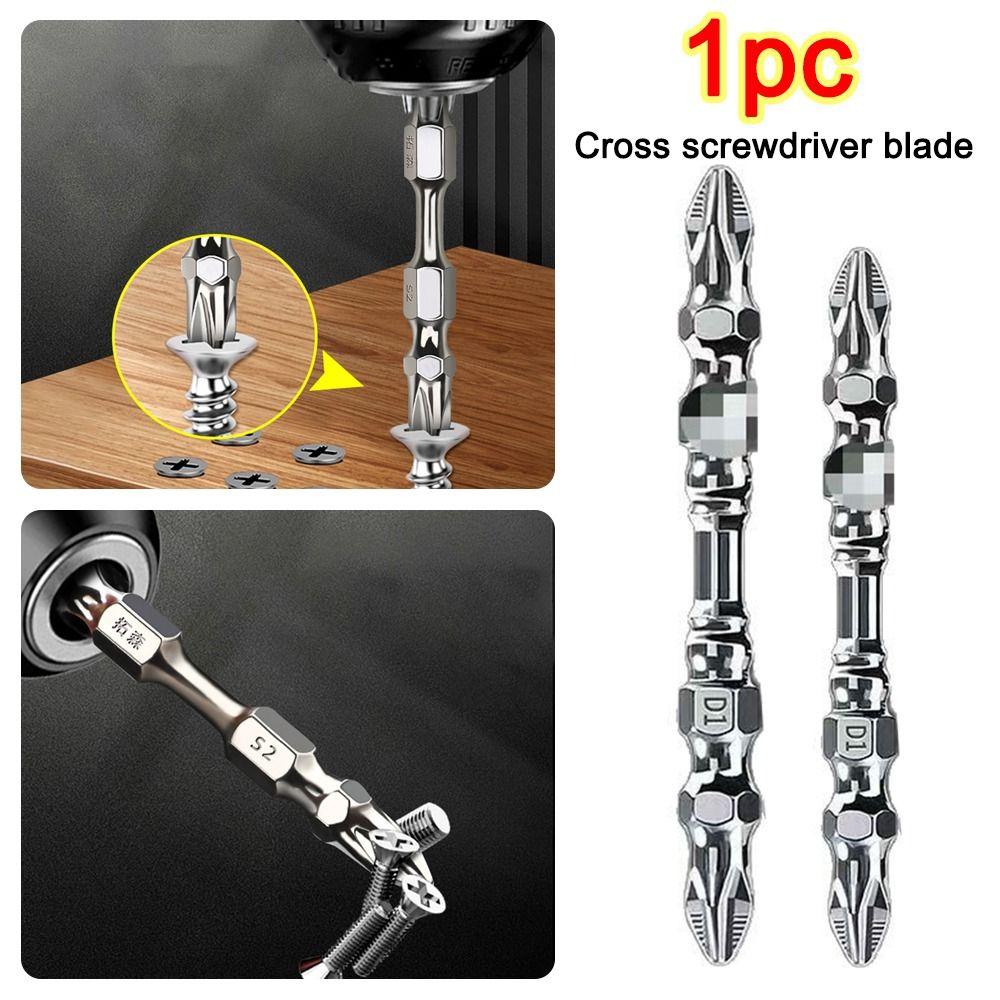 S2 High Hardness Cross Screwdriver Bit 65/100mm Electric Drill Bit for Hand Drills Electric Drills