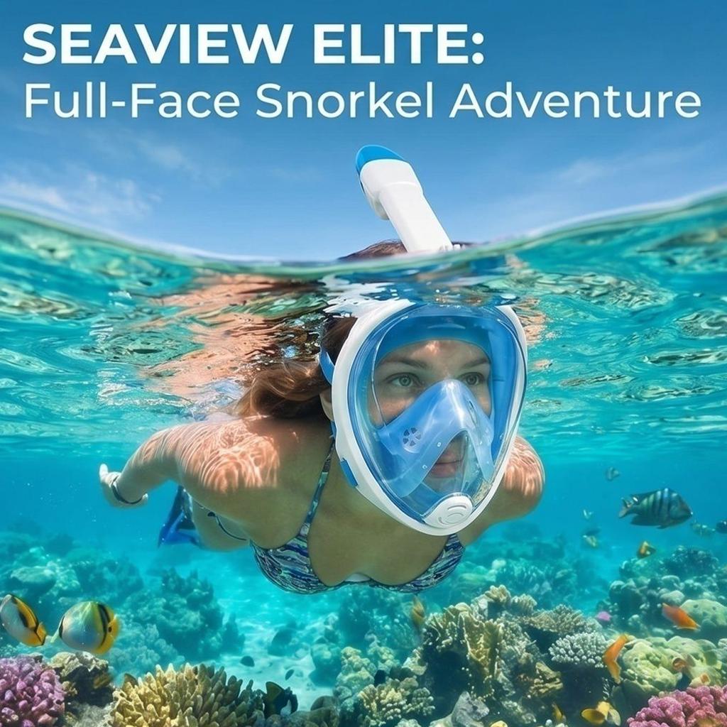 Maschera Integrale per Snorkeling, Nuoto, Immersioni - 2