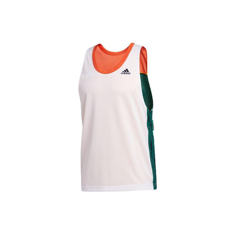 

Adidas Strt Ball Tank Reversible Sports Competition Fit Basketball Vest Men Tops White GH6987 L