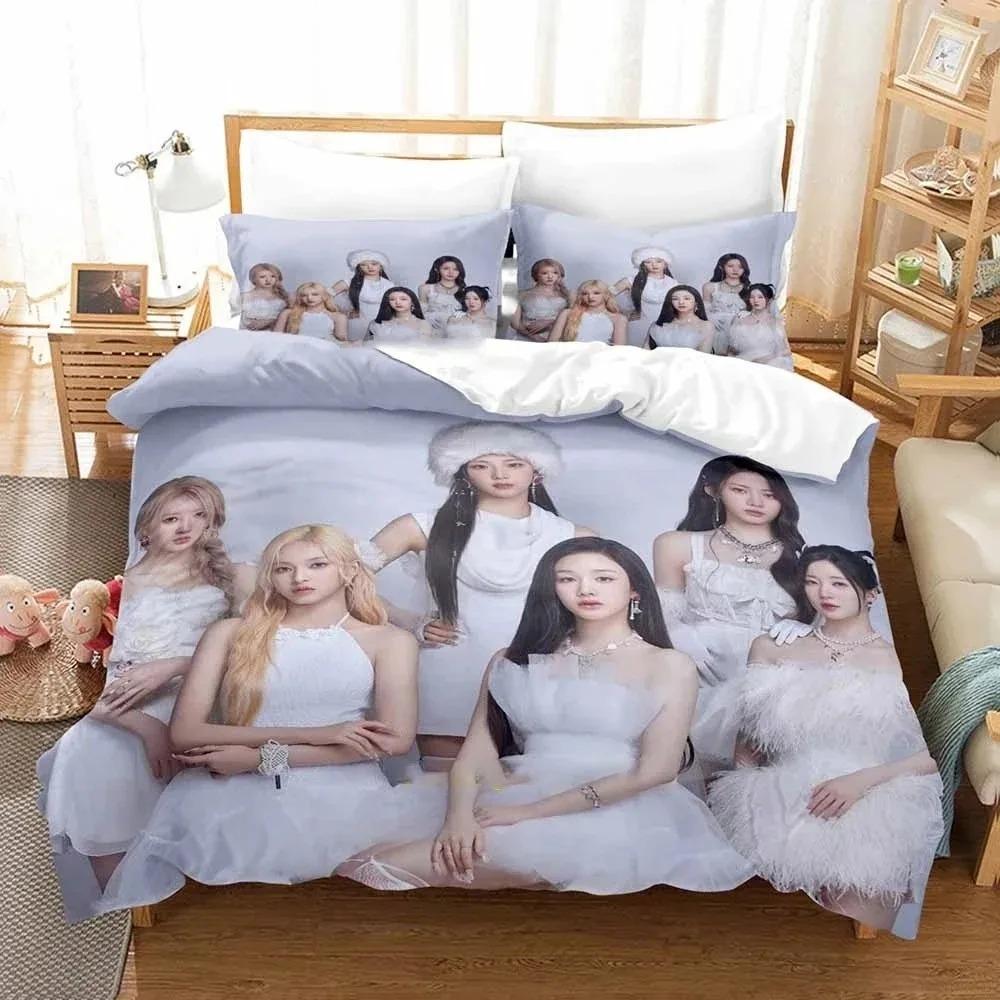 Kpop Babymonster Bedding Set Duvet Cover Bed Set Quilt Cover Pillowcase Comforter King Queen Size Boys Adult Bedding Set