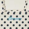 Polka vita bag / white