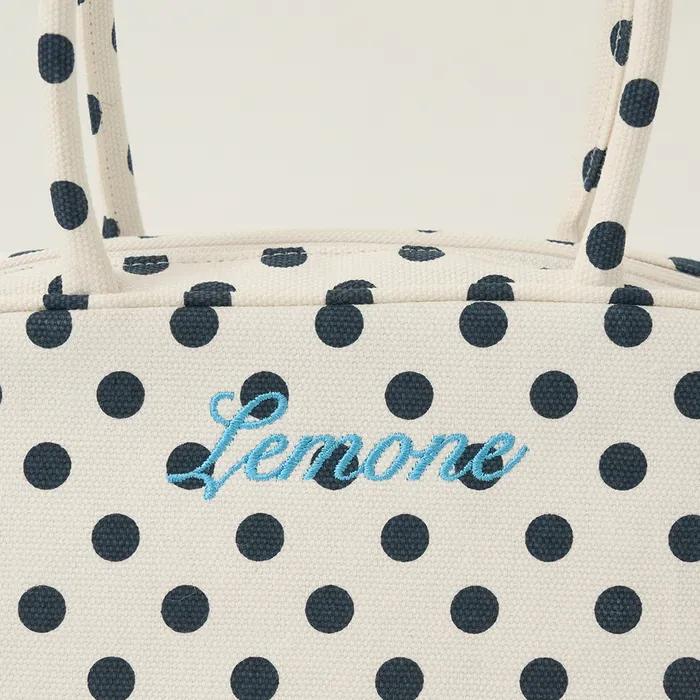 Polka vita bag / white