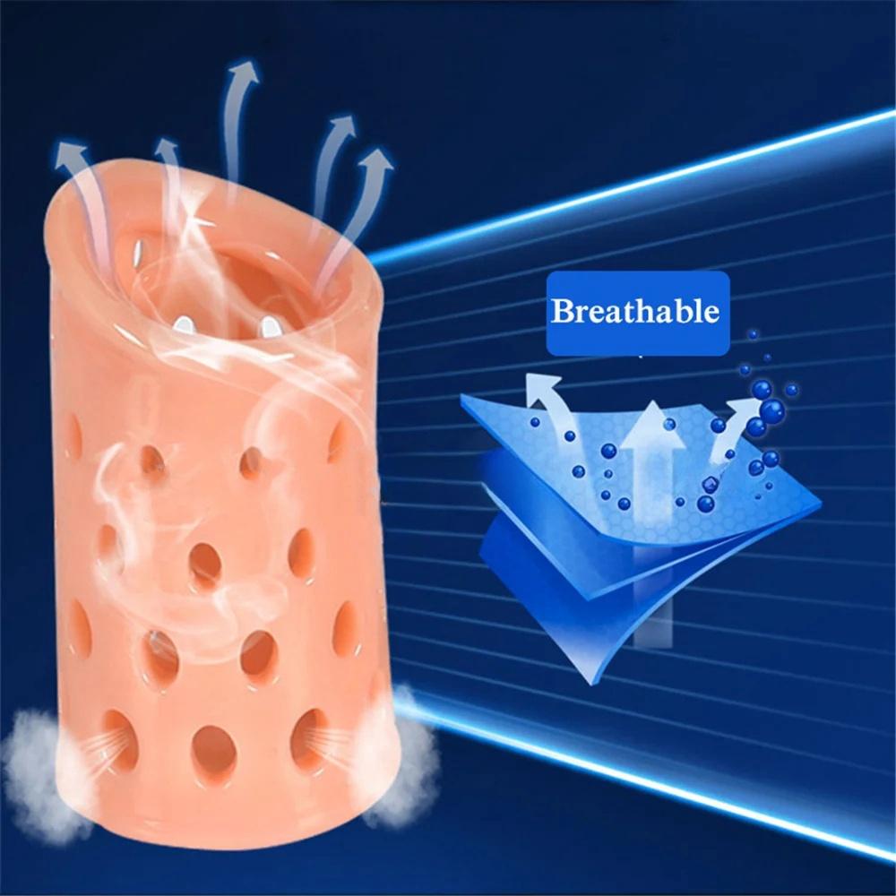 5PCS/Set Foreskin Correction for Men Sex Toys Cock Ring Breathable Penis Rings Male Chastity Device Delay Ejaculation