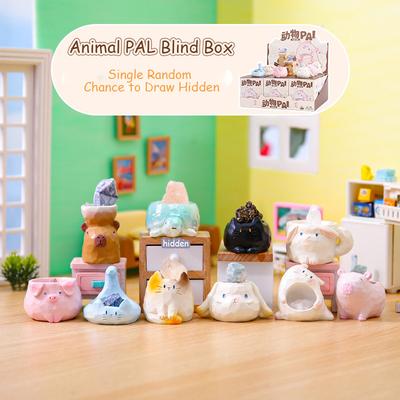 Animal Pal  Figure Series Blind Box Mystery Box Collectible Figurines For Desktop Decor