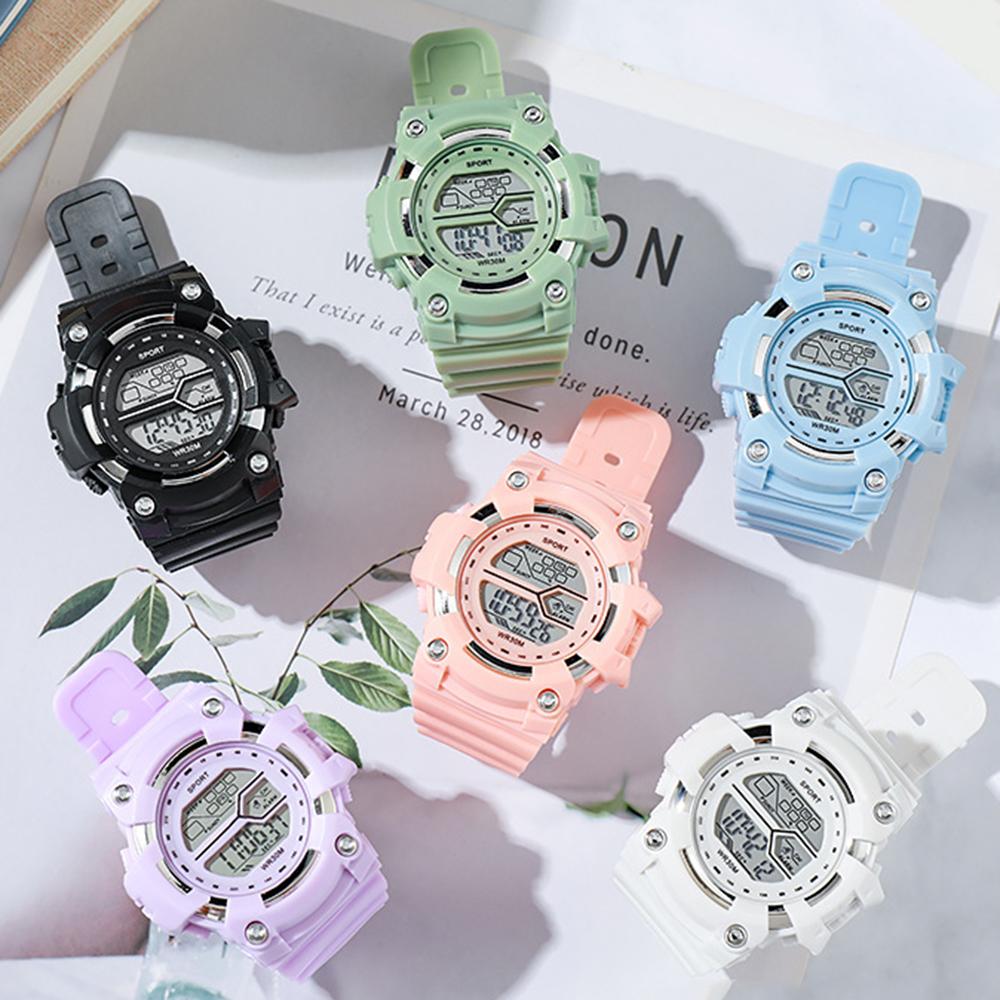 Fashion Sports Watch for kids Multi functional Alarm Clock Boys and Girls LED Digital Watch Student Clock Electronic Wristwatch