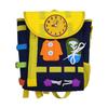 Toddler Backpack Busy Board Montessori Toy, Zip Button Lace Clock Activity Sensory Toy for Kids 1-4 Years Old, Educationa