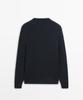 Masimodutti Crew Neck 100% Cotton Cable Knit Sweater