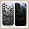 Hexagonal honeycomb core For Samsung S22 S8 S9 10 20 Ultra S21 Pro S22 Plus S23 FE S24 Ultra S25 Edge S25Ultra Glass Phone Case