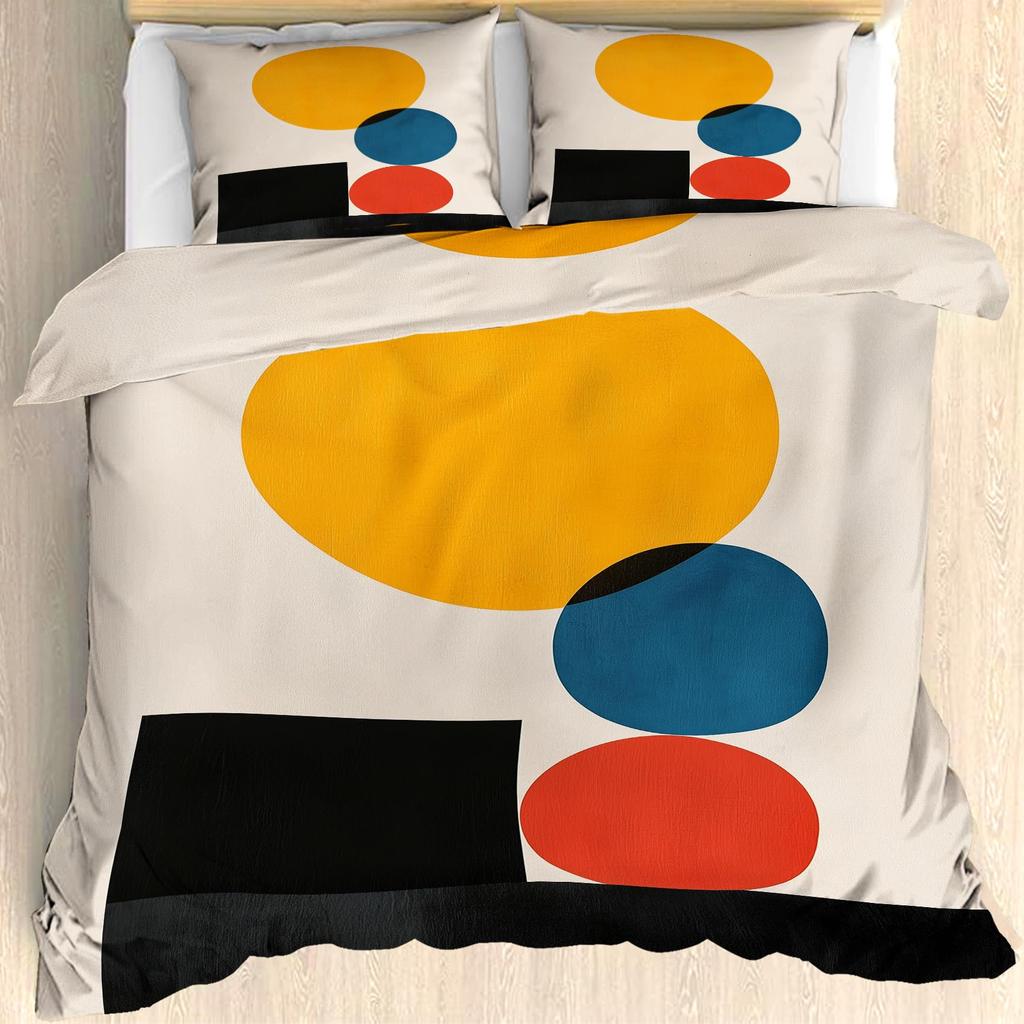 Color Block Duvet Covers for Kids Boys Girls Queen Quilt Covers Lightweight Down Room Decor 2 Pillowcases 1 Duvet Cover No Quilt