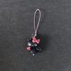 Vintage Pink Heart Lock Hello Kitty Pendant Accessories Cute And Charming Japanese Charm Shell Angel Wings Devil Hello Kitty Keychain Gifts