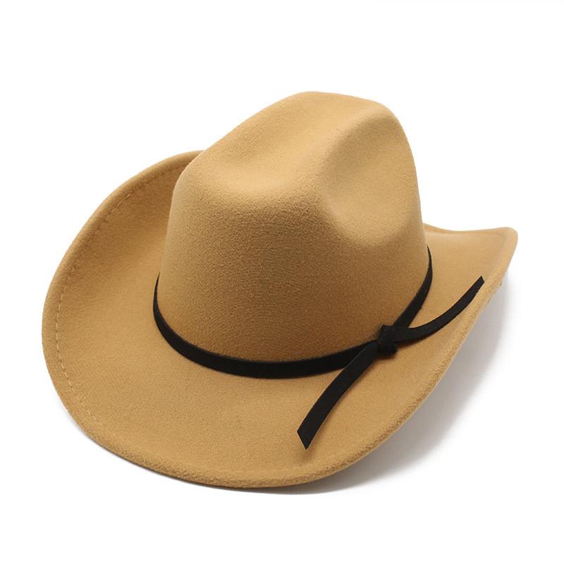Summer Wool Felt Fedora Hat With Wide Brim Breathable Sunshade For Women And Men