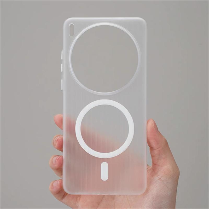 Case For Vivo X300 Ultra X200 Pro Mini X 200 Ultra X100 For MagSafe Magnetic Matte Transparent Luggage Stripe Slim Cover Bumper