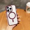 Applicable to iPhone11 mobile phone case Magnetic transparent Apple 11ProMax matte skin feel 11 acrylic  case