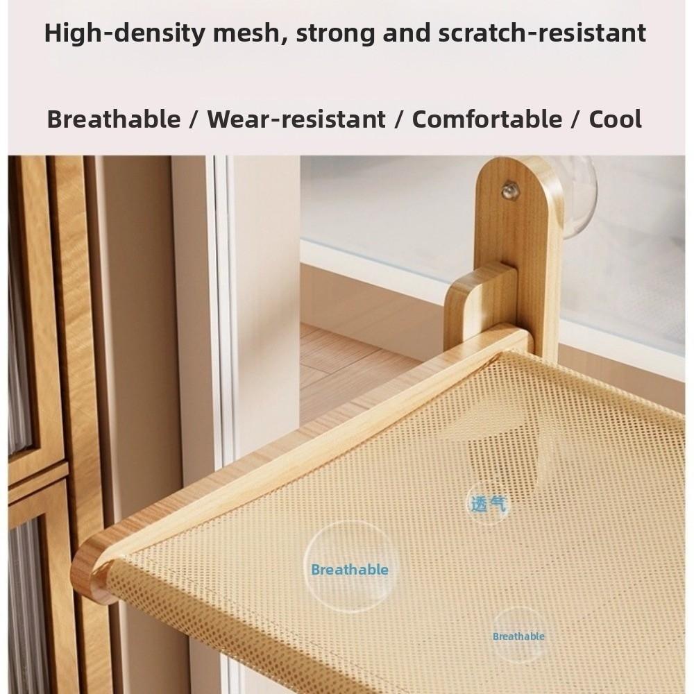 Hanging Wall Cat Hammock Foldable Climbing Frame Durable Window Bed  Kitten Nest