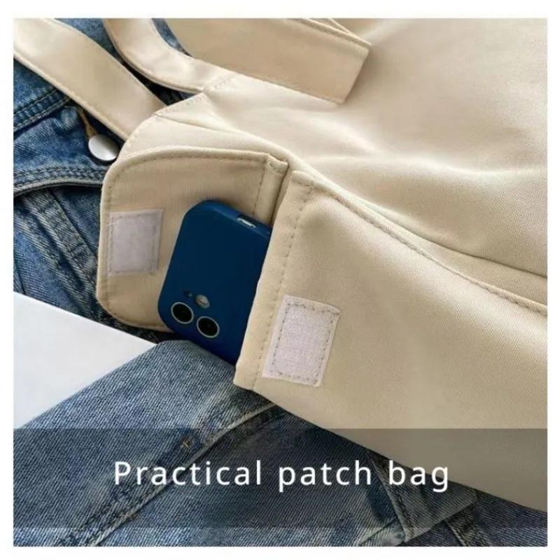 Women's Fashion Shoulder Bag Class Large Capacity Student Tote Bag 2024 New Canvas Commuter Handbag Women Bag