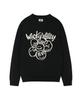 WACKY WILLY Big Lily Graphic Pullover Knit Black