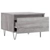  Coffee Tables, 2 Pcs, Grey Sonoma Oak, 50x46x35 Cm